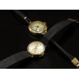 A 9ct gold cased lady's wristwatch and an Ingasoll wristwatch