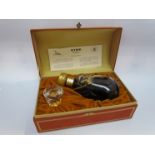 Hine Antique Fine Champagne Cognac in crystal carafe boxed,