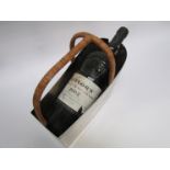 2002 Taylors LBV Port in white metal bottle holder