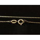 An 18ct gold neck chain, 56cm long, 4.