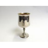 A modern silver goblet Cooper Brothers & Sons Ltd,