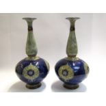 A pair of Royal Doulton Art Nouveau vases,