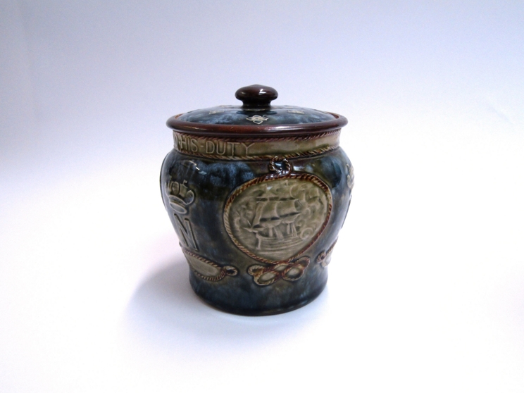 A Royal Doulton Lord Nelson biscuit barrel, - Image 3 of 5