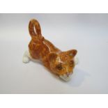 A Winstanley playful ginger kitten, front leg repaired,