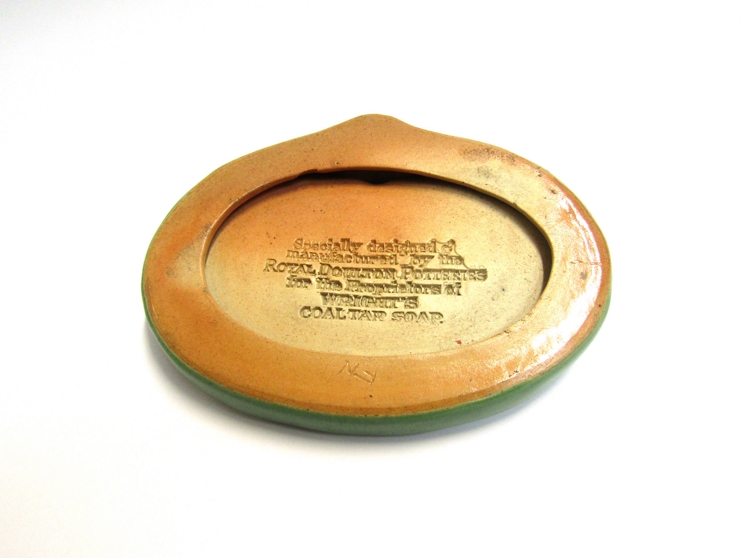 A Royal Doulton soap dish manufactured for the Proprietors of Wrights Coal tap soap 15cm x 11cm - Image 3 of 3