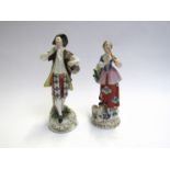 A pair of Samson porcelain musician figures,