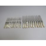 A set of 11 pair of modern silver fruit eaters, Walker & Hall, Sheffield 1915,