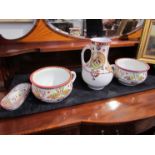 A Victorian "Brownfield" Christopher Dresser style wash set