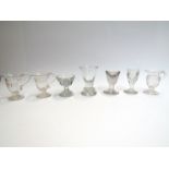 19th Century glasses including penny licks and custard cups (7)