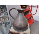 A 4 gallon copper brewers jug of large proportions