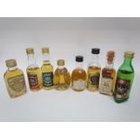 Various Whisky miniatures including Dimple, Aberlour 8 years old,