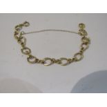 A 9ct gold link bracelet, 20cm long, 8.