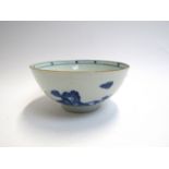 A Nanking Cargo bowl with Christies label verso,