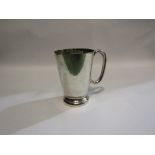 A George V silver plated pint tankard/mug