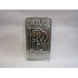 A reproduction Rolls Royce silver coloured director plaque,