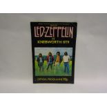 A Led Zeppelin at Knebworth 1979 official programme