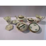 A collection of Coalport and Spode china miniature tea wares
