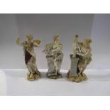 Six 19th Century Continental porcelain figures