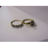 Two 9ct gold dress rings, 3.