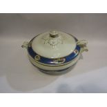 A Bradley's Longton "Chelsea" soup tureen with cover and ladle