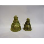 Mother and Daughter brass servant bells with original clappers, C.