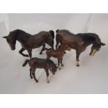 A Beswick Mare (head down) in brown gloss, model no.