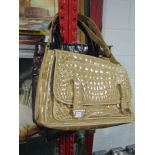 Three 1960's/70's handbags including a navy Waldybag design,