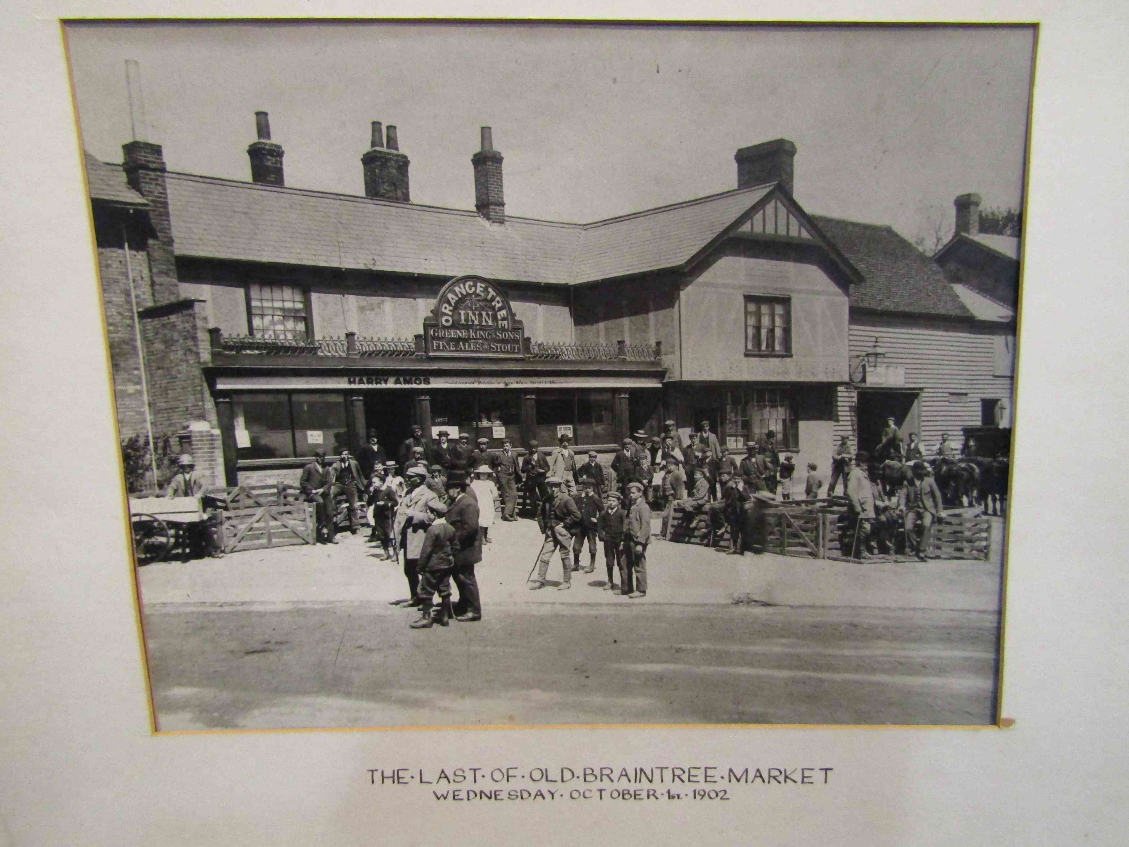 Two vintage group photographs, one depicting couple in period costume with bicycles, - Image 3 of 3