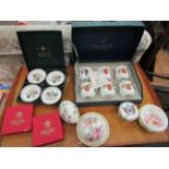 A quantity of trinkets including Royal Crown Derby pot