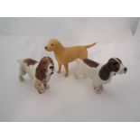 A Beswick Labrador, small golden brown gloss, model no.