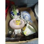 Miscellaneous items including spill vase