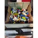 A large quantity of Lego bricks