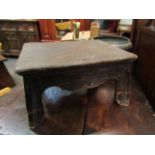 A 19th Century oak low stool