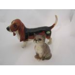 A Beswick Basset Hound "Fochno Trinket", model no.