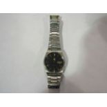A Seiko 5 automatic wristwatch, steel bracelet and case,