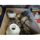 A box of oil lamps,