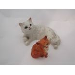 A Beswick Persian Cat in white gloss, model no.