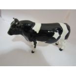 A Beswick Friesian Bull CH. "Coddington Hilt Bar" in gloss, model no.