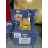 Six boxed Lilliput Lane cottages with deeds including Bwthyn Bach Gwyn and Little Wans