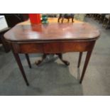 A Regency mahogany tea table,