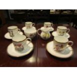 A Royal Worcester 14 piece coffee set,