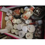 A box containing various Jubilee cups and saucers,