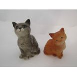 A Beswick Persian Kitten, in grey gloss, model no.