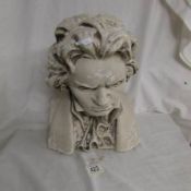 An old bust of Beethoven. ****Condition report**** Approximate height 35.5cm.