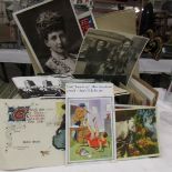 A good lot of old postcards, photographs etc.