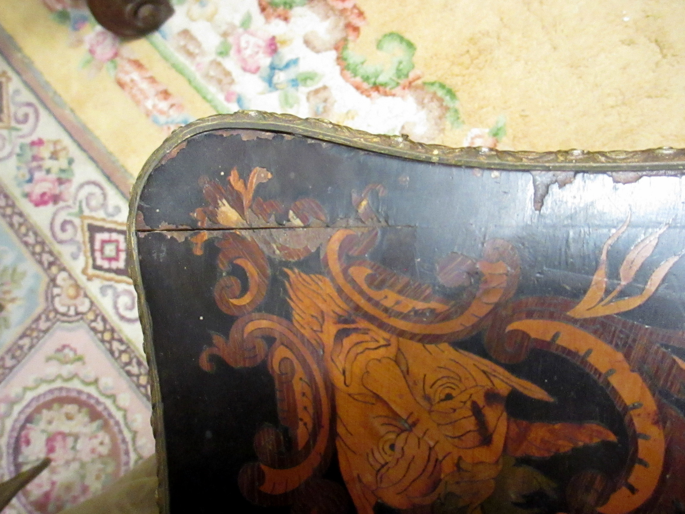 A Victorian marquetry inlaid card table. - Image 17 of 18