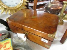 A Victorian mahogany writing slope.