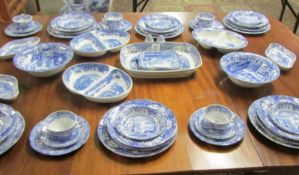 In excess of 45 pieces of Spode Italian pattern dinner ware.