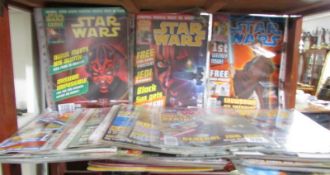 A collection of Star Wars comics.