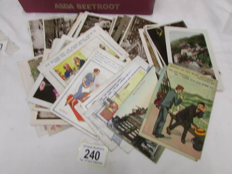 A mixed lot of old postcards, photographs, negatives etc. - Image 2 of 3